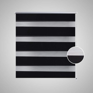 Jaluzea tip zebră, 90 x 150 cm, negru - Img 3