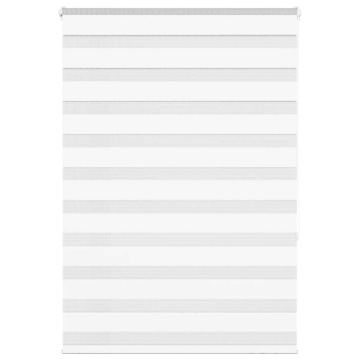 Jaluzea tip zebra alb lățime țesătură 100,9 cm poliester - Img 1