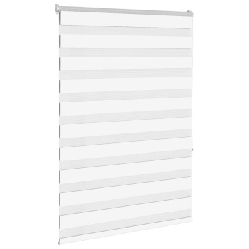 Jaluzea tip zebra alb lățime țesătură 90,9 cm poliester - Img 3