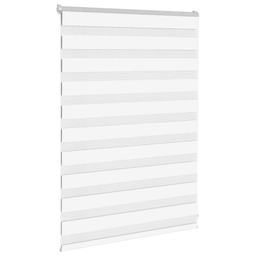 Jaluzea tip zebra alb lățime țesătură 95,9 cm poliester - Img 3