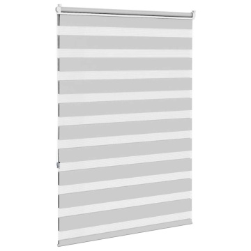 Jaluzea tip zebra gri deschis lățime țesătură 100,9cm poliester - Img 4