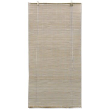 Jaluzele din bambus natural tip rulou, 2 buc., 120 x 160 cm - Img 3