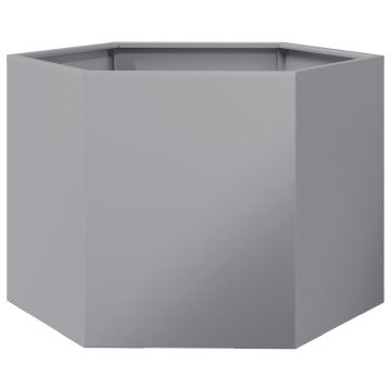 Jardinieră de grădină 69x60x45 cm oțel galvanizat hexagonal - Img 2