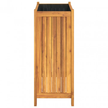 Jardinieră de grădină cu căptușeală, 54x31x75 cm, lemn acacia - Img 5