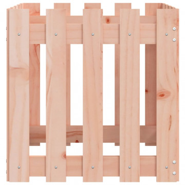 Jardinieră grădină design gard, 50x50x50 cm, lemn masiv douglas - Img 8