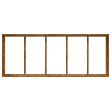 Jardinieră Rusty 200x80x40 cm Oțel pentru intemperii - Img 5