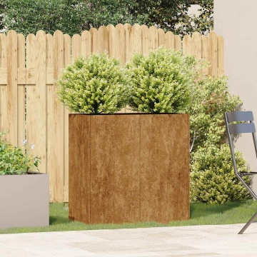 Jardinieră Rusty 80x40x80 cm Oțel pentru intemperii - Img 3