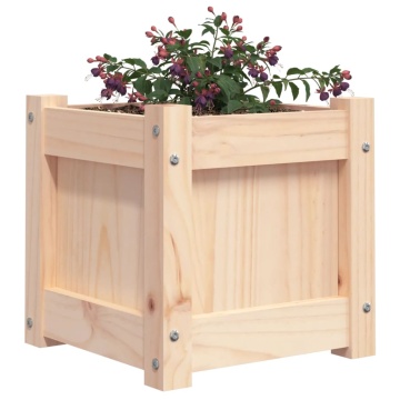 Jardiniere de grădină, 2 buc., lemn masiv de pin - Img 4