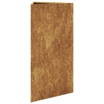 Jardiniere grădină, 2 buc. 40x34,5x70 cm oțel corten triunghi - Img 8