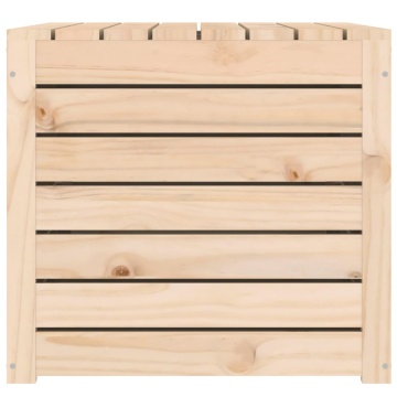Ladă depozitare grădină, 101x50,5x46,5cm, lemn masiv pin - Img 6