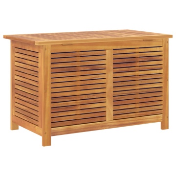 Ladă depozitare grădină cu grilaj 90x50x56 cm lemn masiv acacia - Img 6