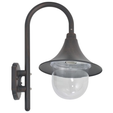 Lampă de perete de grădină E27, bronz, 42 cm, aluminiu - Img 3