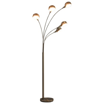 Lampă de podea, argintiu, 200 cm, 5 x E14 - Img 1