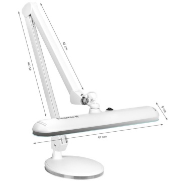 Lampă elegantă de atelier 801 LED cu bază albă standard - Img 7