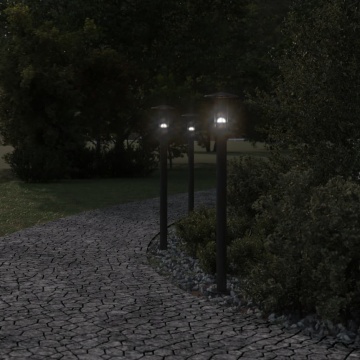 Lampă exterioară de podea, negru, 100 cm, oțel inoxidabil - Img 3