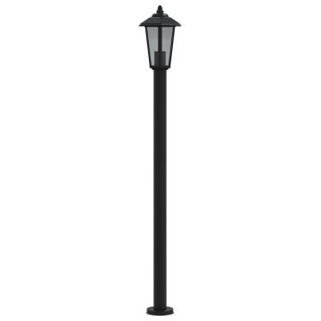 Lampă exterioară de podea, negru, 120 cm, oțel inoxidabil - Img 7