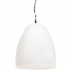 Lampă suspendată industrială, 25 W, alb, 42 cm, E27, rotund - Img 2