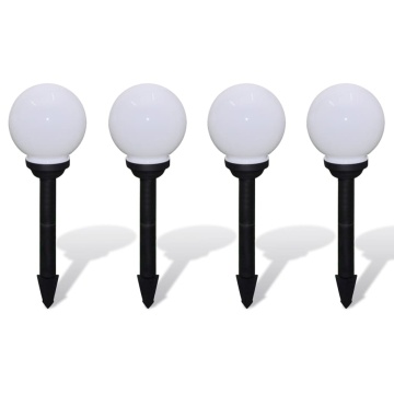 Lămpi de exterior pentru alei LED 4 buc. 15 cm, cu țăruș de sol - Img 2