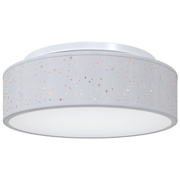 Lămpi de tavan cu abajur stele Gri Ø 38 cm Fabric E27 - Img 2