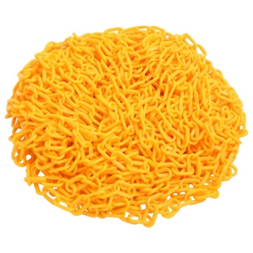 Lanț de avertizare, galben, 100 m, Ø6 mm, plastic - Img 1