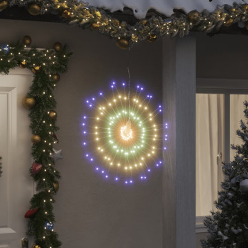 Lumină stelară de Crăciun 140 LED-uri 4 buc., multicolor, 17 cm - Img 1