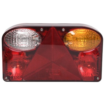 Lumini pentru remorcă 2 buc. bec clasic 12 V roșu 23x6x13 cm - Img 4