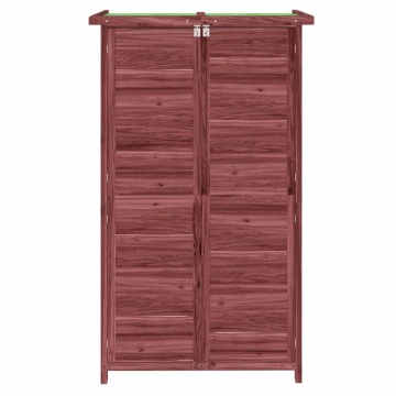 Magazie de unelte de grădină cafeniu 83x57x140cm lemn masiv pin - Img 4