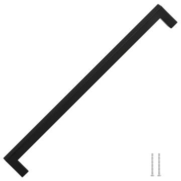 Mânere de dulap, 5 buc., negru, 320 mm, oțel inoxidabil - Img 3