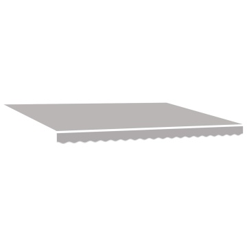 Marchiză manuală retractabilă gri deschis 450x300 cm, Material de înlocuire pentru marchiză pentru cadru de 4,5x3 m gri deschis - Img 2