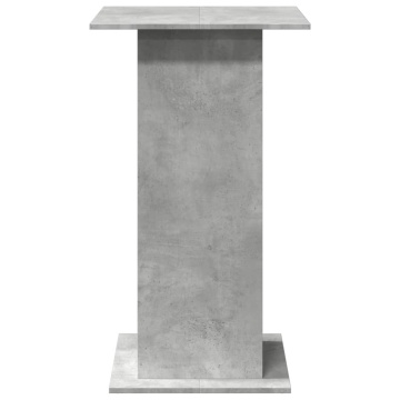 Masă bar cu depozitare, gri beton, 60x60x102 cm, lemn prelucrat - Img 8