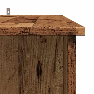 Masă bar cu rafturi, lemn vechi, 102x50x103,5 cm lemn prelucrat - Img 6
