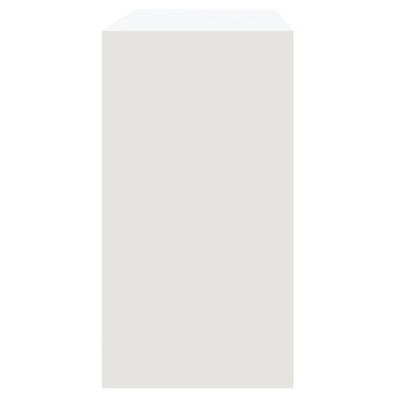 Masă consolă, alb, 89x41x76,5 cm, lemn prelucrat - Img 5