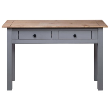 Masă consolă, gri, 110x40x72 cm, lemn masiv de pin, gama Panama - Img 8
