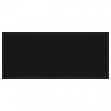 Masă consolă, negru, 80x35x75 cm, sticlă securizată - Img 3