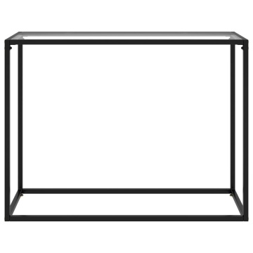 Masă consolă, transparent, 100x35x75 cm, sticlă securizată - Img 2