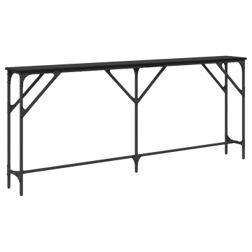 Masă console Stejar Negru 180x23x75 cm Lemn compus - Img 2