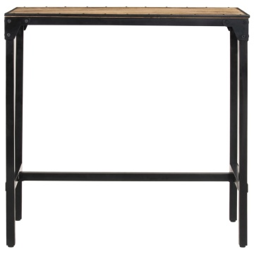 Masă de bar, 110x55x107 cm, lemn masiv de mango nefinisat - Img 4