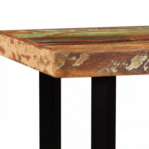 Masă de bar, 120 x 60 x 107 cm, lemn masiv reciclat - Img 8