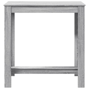 Masă de bar, Sonoma gri, 102x50x103,5 cm, lemn prelucrat - Img 4