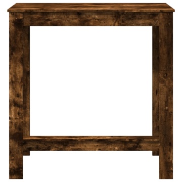 Masă de bar, stejar fumuriu, 102x50x103,5 cm, lemn prelucrat - Img 4