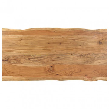Masă de bucătărie, 140 x 70 x 76 cm, lemn masiv de acacia - Img 4