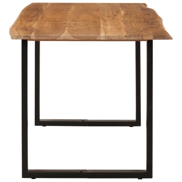 Masă de bucătărie, 154x80x76 cm, lemn masiv de acacia - Img 8