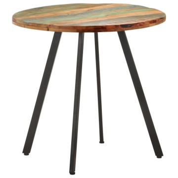 Masă de bucătărie, 80 cm, lemn masiv reciclat - Img 8