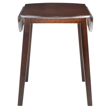 Masă de bucătărie extensibilă, rotund, MDF, maro - Img 3