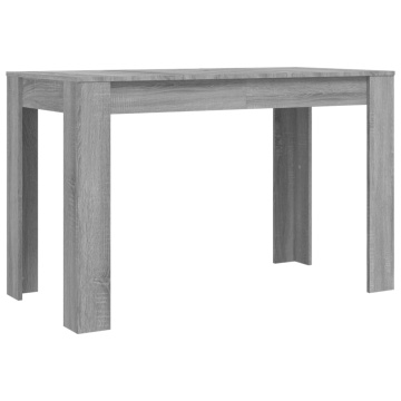 Masă de bucătărie, sonoma gri, 120x60x76 cm, lemn prelucrat - Img 2