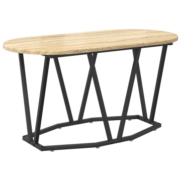 Masa de cafea din stejar Sonoma, 80x40x40,5 cm, din lemn compozit și metal - Img 2