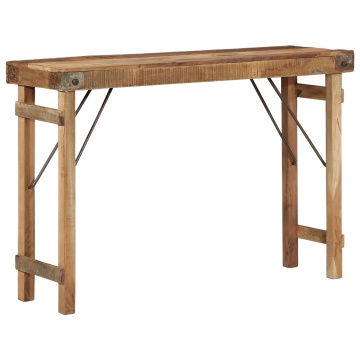 Masă de Consolă 110x35x76 cm Lemn Masiv Recuperat - Img 1