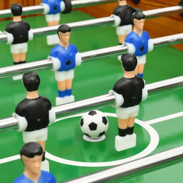 Masă de fotbal pliantă, maro deschis, 121 x 61 x 80 cm - Img 7
