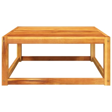 Masă de grădină, 65x65x29 cm, lemn masiv de acacia - Img 4