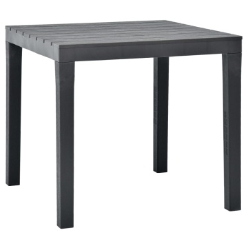 Masă de grădină, antracit, 78 x 78 x 72 cm, plastic - Img 1